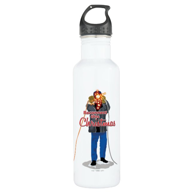 Christmas Vacation | Reconnect this Christmas Stainless Steel Water Bottle (Front)