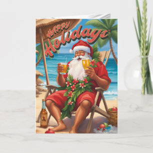 Christmas Vacation Santa Custom Holiday Card