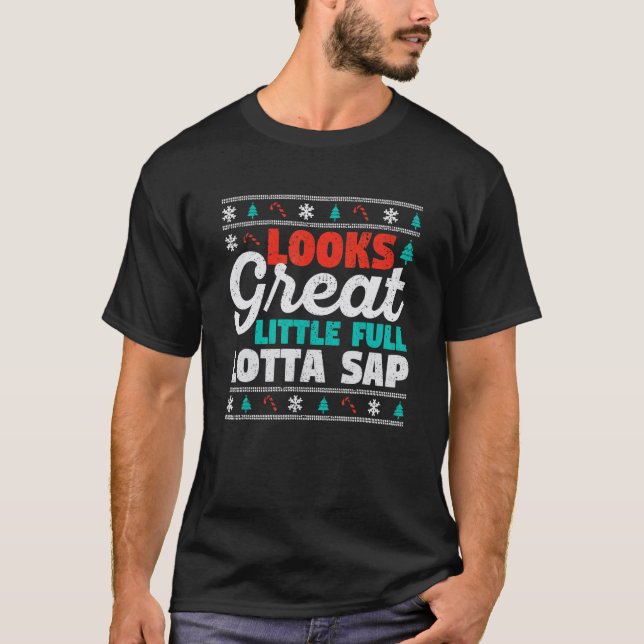 Christmas Vacation Santa Looks Great Little Full L T-Shirt (Front)