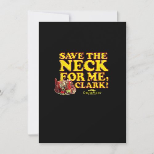 Christmas Vacation Save the Neck Clark Invitation