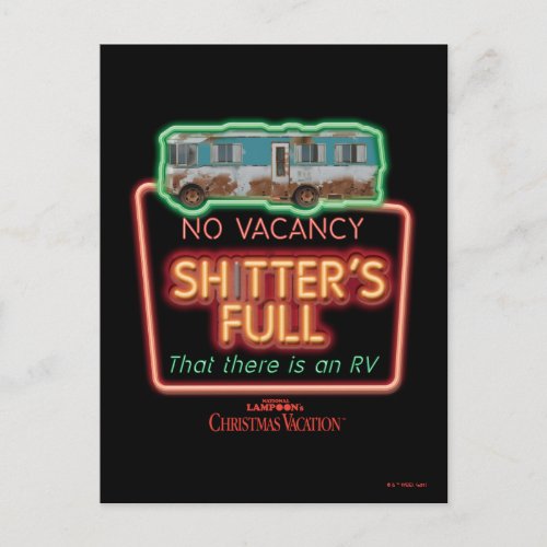Christmas Vacation  Shtters Full Neon Sign Postcard