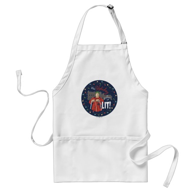 Christmas Vacation | This Holiday is Gonna Be Lit Adult Apron (Front)