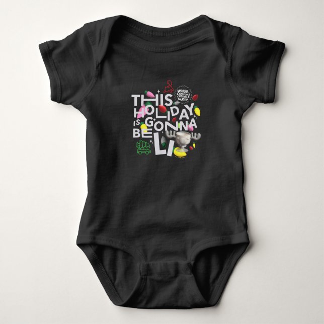 Christmas Vacation | This Holiday is Gonna Be Lit Baby Bodysuit (Front)