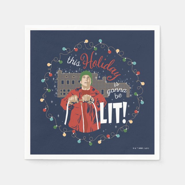 Christmas Vacation | This Holiday is Gonna Be Lit Napkins (Front)