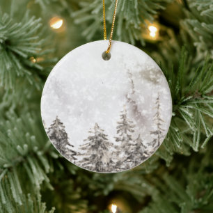 Christmas vacation trip ceramic ornament