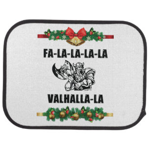 Christmas Valhalla Throw Pillow Car Floor Mat