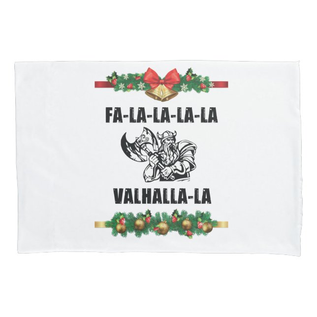 Christmas Valhalla Throw Pillow Case (Front)