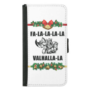 Christmas Valhalla Throw Pillow Samsung Galaxy S5 Wallet Case