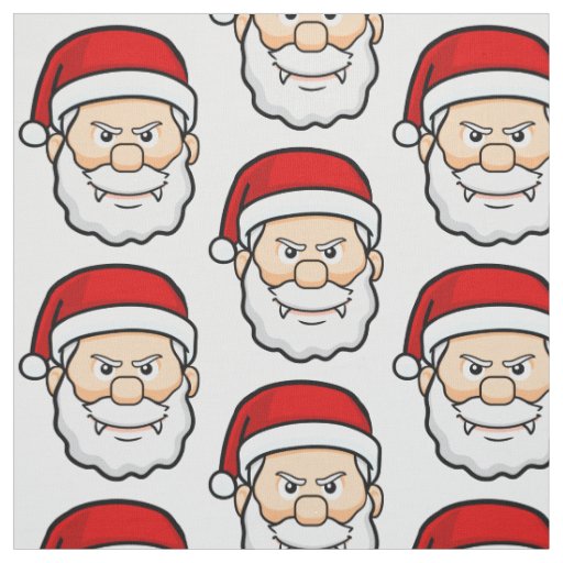 christmas vampire santa fabric