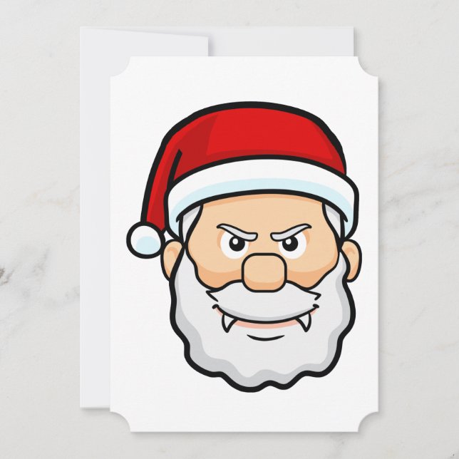 christmas vampire santa invitation (Front)