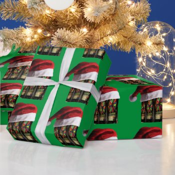 Christmas Vegas Slot Machine Wrapping Paper by Incatneato at Zazzle