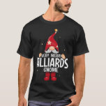 Christmas Very Merry Billiards Gnome X-mas  T-Shirt
