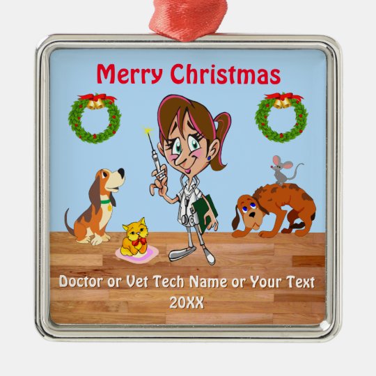 Christmas Veterinarian Christmas Ornament Vet Tech