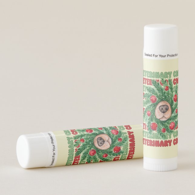 Christmas Veterinary Crew Vet Tech Nurse Team Matc Lip Balm (Front)