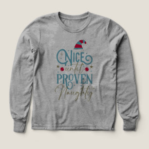 Christmas vibe Nice till proven naughty Tri-Blend Shirts