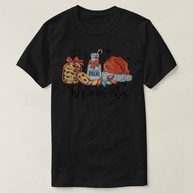 Christmas Viber Milk Biscuit Hat Light  T-Shirt (Design Front)