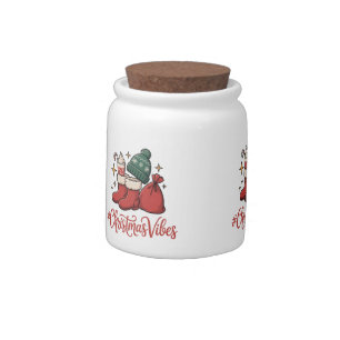 Christmas Vibes Candy Jar