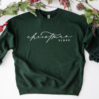 Christmas Vibes Cute Calligraphy Holiday