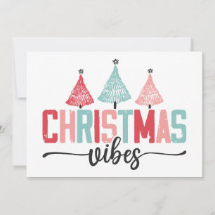 Christmas Vibes - Festive Tree Design Card