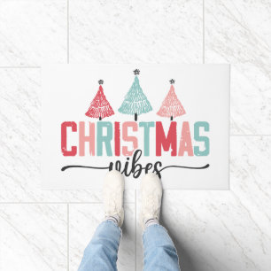 Christmas Vibes - Festive Tree Design Doormat