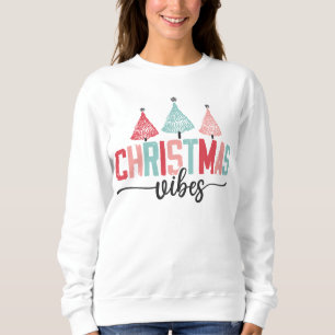 Christmas Vibes - Festive Tree Design Sweatshirt