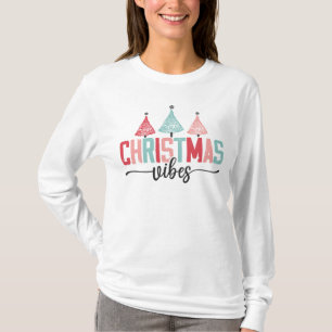 Christmas Vibes - Festive Tree Design T-Shirt