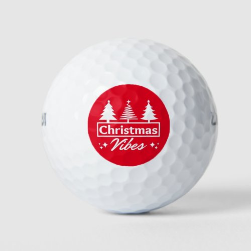 Christmas Vibes Golf Balls
