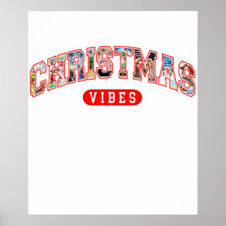 christmas vibes holiday poster