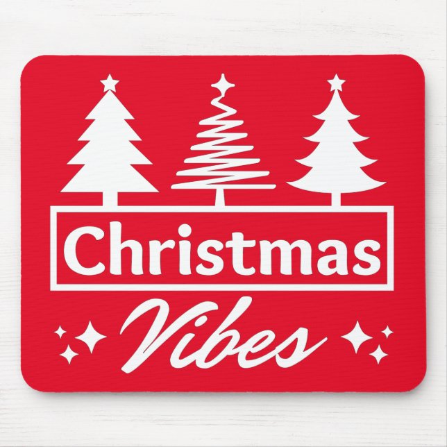 Christmas Vibes Mouse Pad (Front)