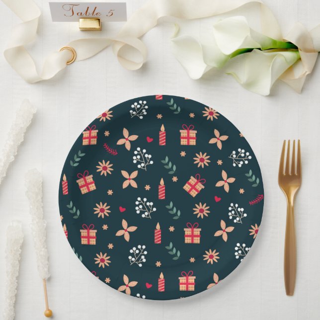Christmas Vibes Paper Plates (Wedding)