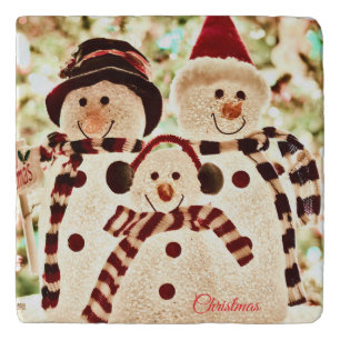 Christmas Vibes Snowman Celebration Trivet