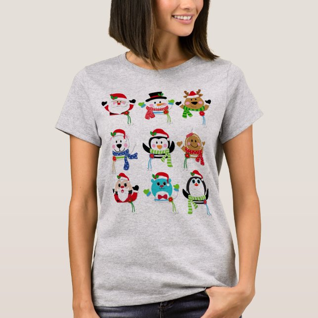 Christmas Vibes Tee, Gift Idea for Holiday Outfits T-Shirt (Front)