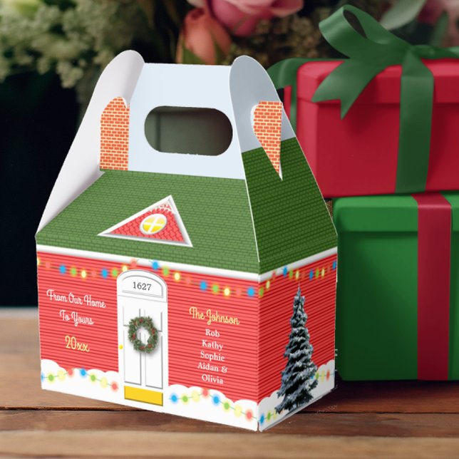 Christmas Victorian Home Personalized Holiday Box (Creator Uploaded)