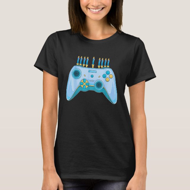 Christmas  Video Game Controller Hanukkah Jewish G T-Shirt (Front)