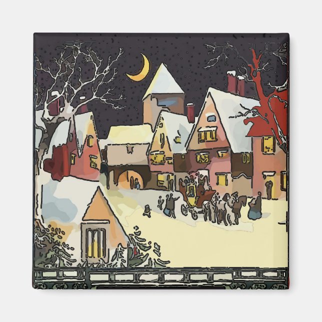 Christmas Village, add text Magnet (Front)