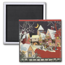 Christmas Village, add text Magnet