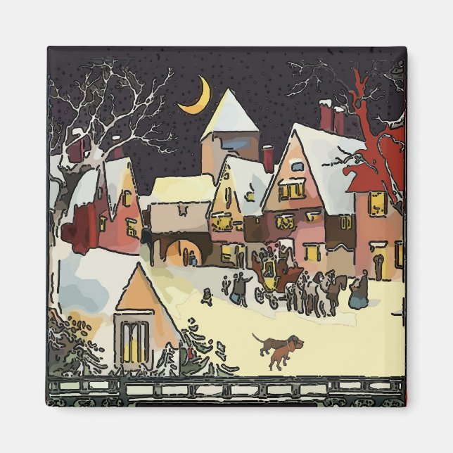 Christmas Village, add text Magnet (Front)