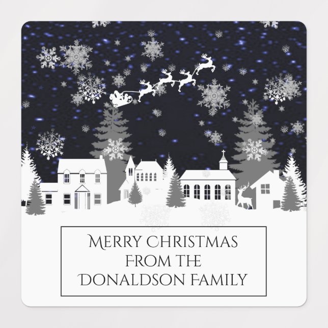 Christmas Village Baking Labels (Design 1)