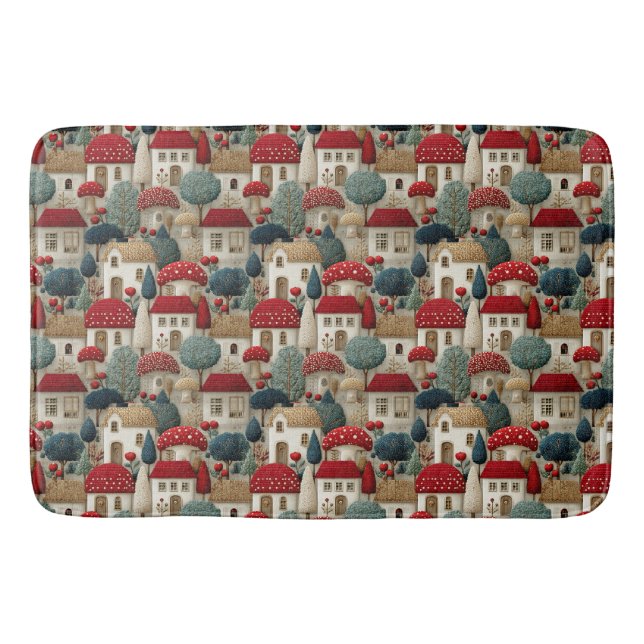 Christmas Village   Bath Mat (Front)