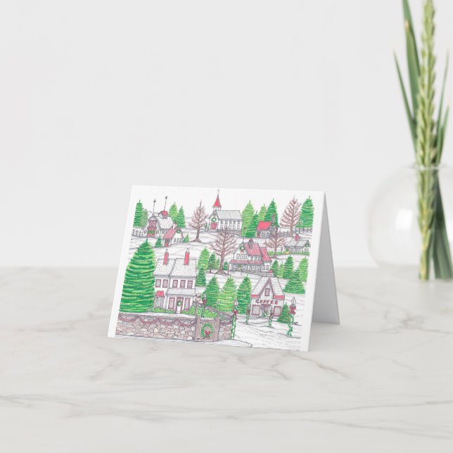 Christmas Village Card (Front)