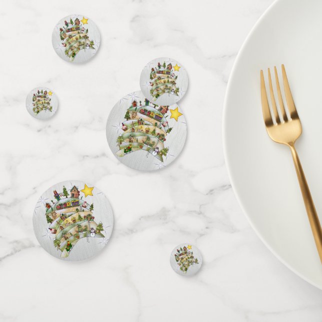 Christmas village confetti (Group)