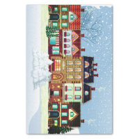 Christmas Town Tissue Paper