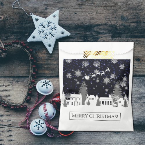 Christmas Village Favor Bag