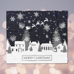 Christmas Village Fleece Blanket