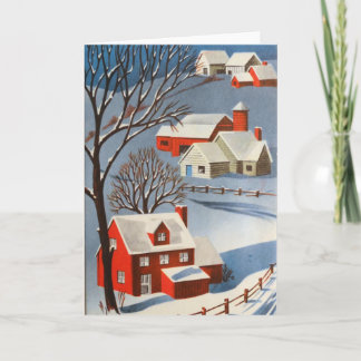 Christmas Village Holiday Card