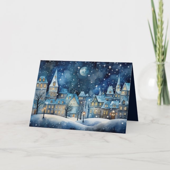 Christmas Village Holiday Card (Front)