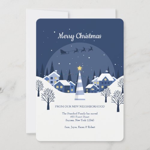 Christmas Village Holiday Card