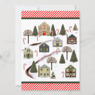 Christmas Village Holiday Card