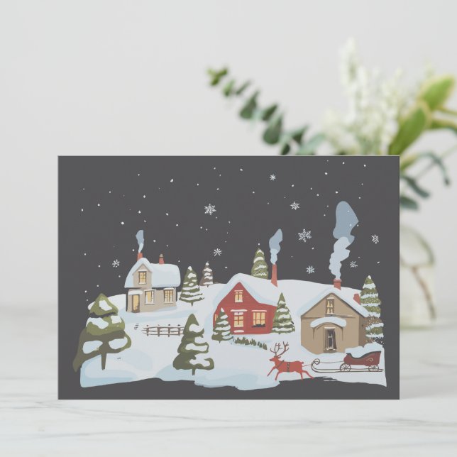 Christmas Village Holiday Farm Holiday Vintage (Standing Front)