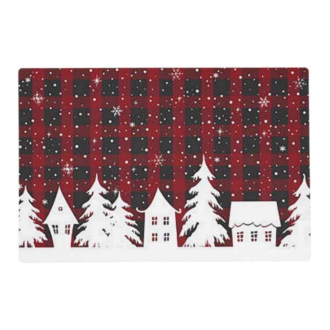 “Christmas Village” Holiday Placemat (Front)